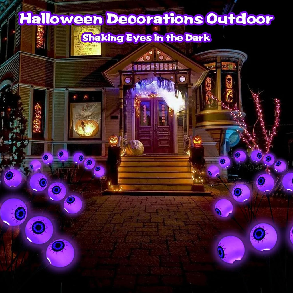 Halloween Decorations outside Solar Eyeball Stake Lights Halloween Decorations O