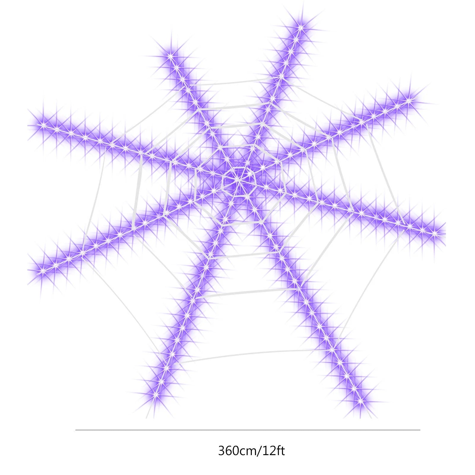 Deals of the Day! Halloween Decorations Indoor Outdoor on Clearance,Horror Halloween Web LED Lighting Modes Halloween Festival Theme Decoration Prop 12Ft,For Halloween Decorations Indoor