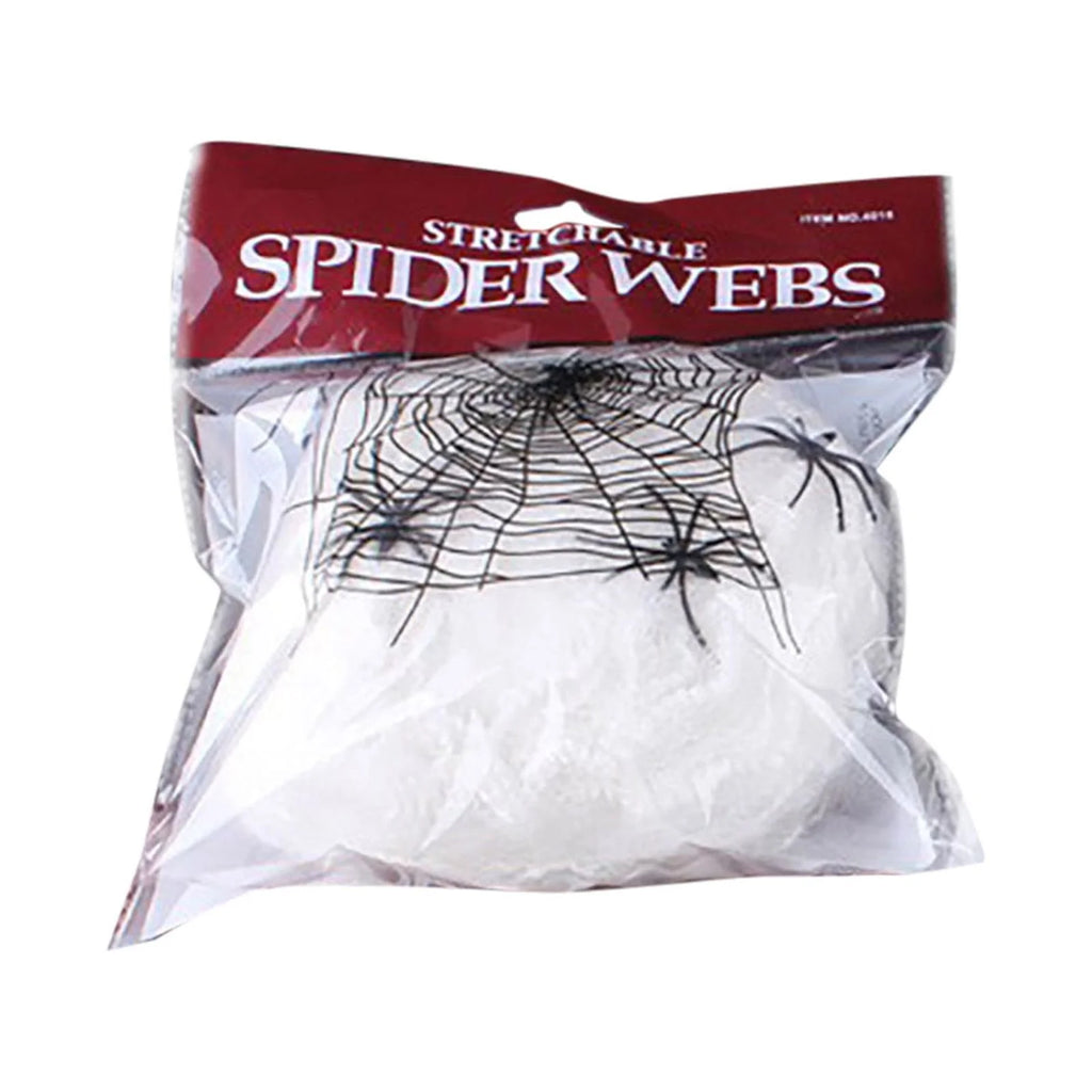 300 Sq Ft Halloween Spider Web Decorations, with 2 Black Fake Spiders, Outdoor Large Stretch Spider Web Cobwebs Indoor White Halloween Decorations