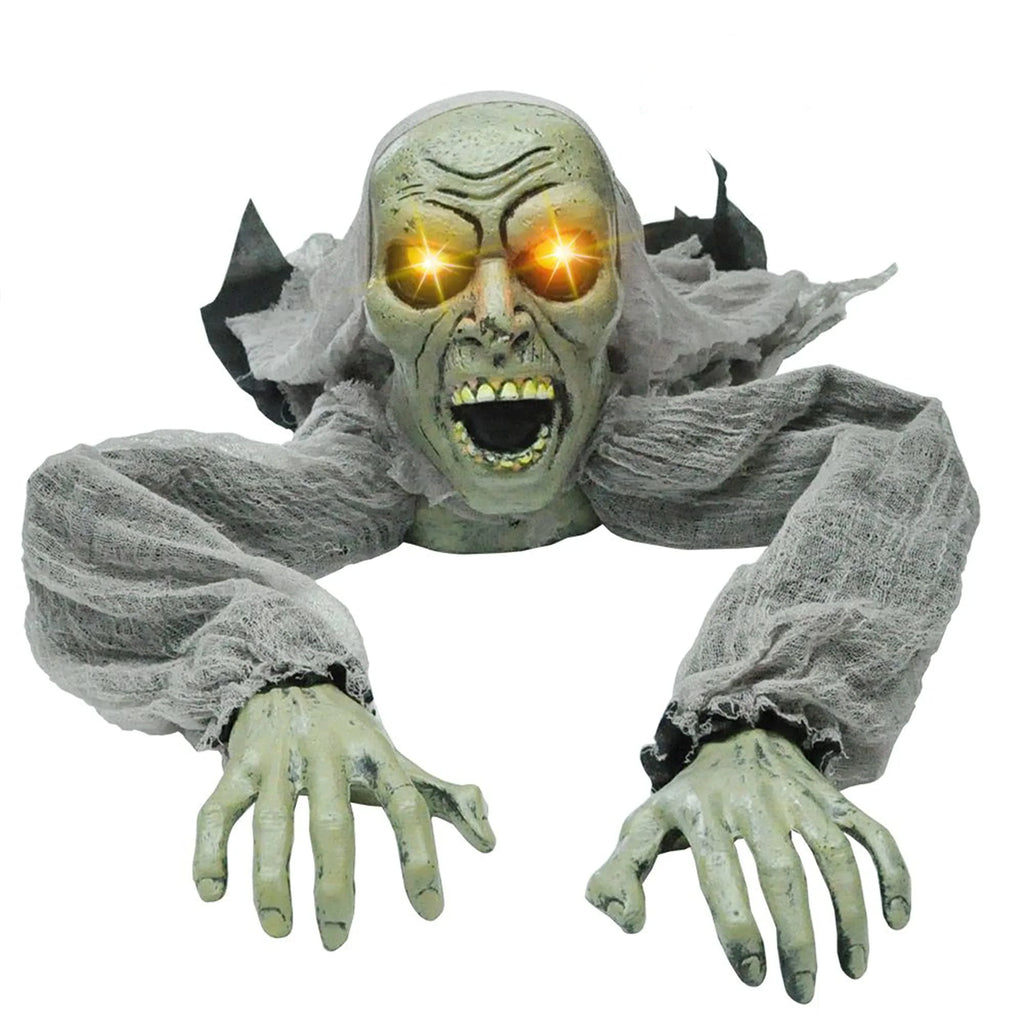 Halloween Groundbreaker Halloween Decorations Zombie with Sound and Flashing Eyes,Outdoor Scary Halloween Yard Decorations