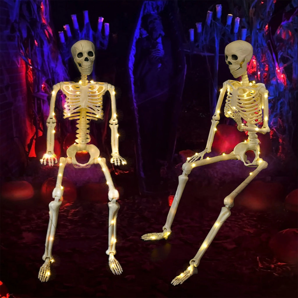 Halloween Decorations Outdoor Halloween Dark Terror Skeleton Decoration Props Set up Ghost House Halloween Decor on Clearance