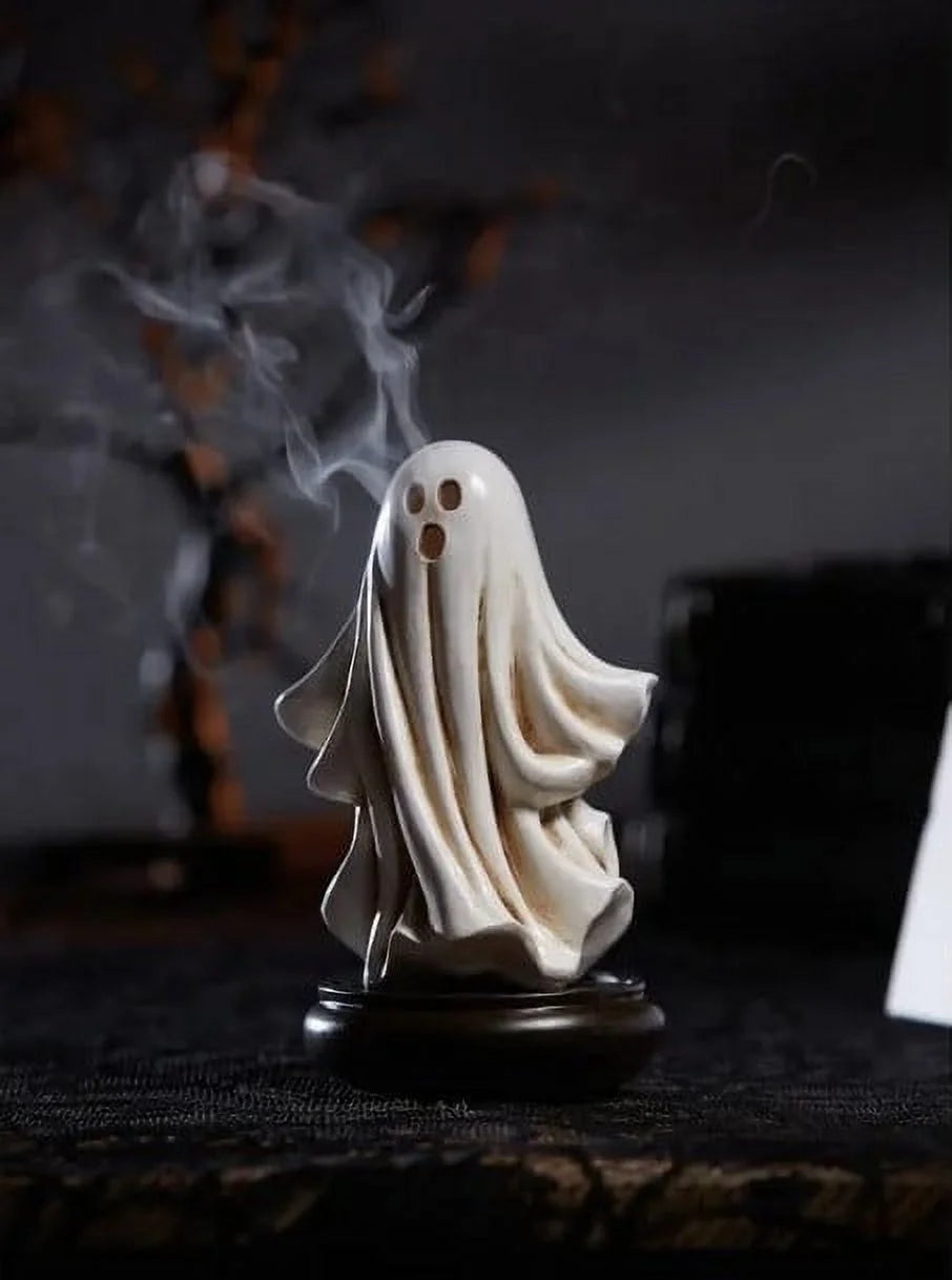 Indoor Halloween Decor,Halloween Tabletop Decor, Halloween Ghost Incense Table Ghost Incense Decorative Desktop Beautify Home Living Room Office Suitable