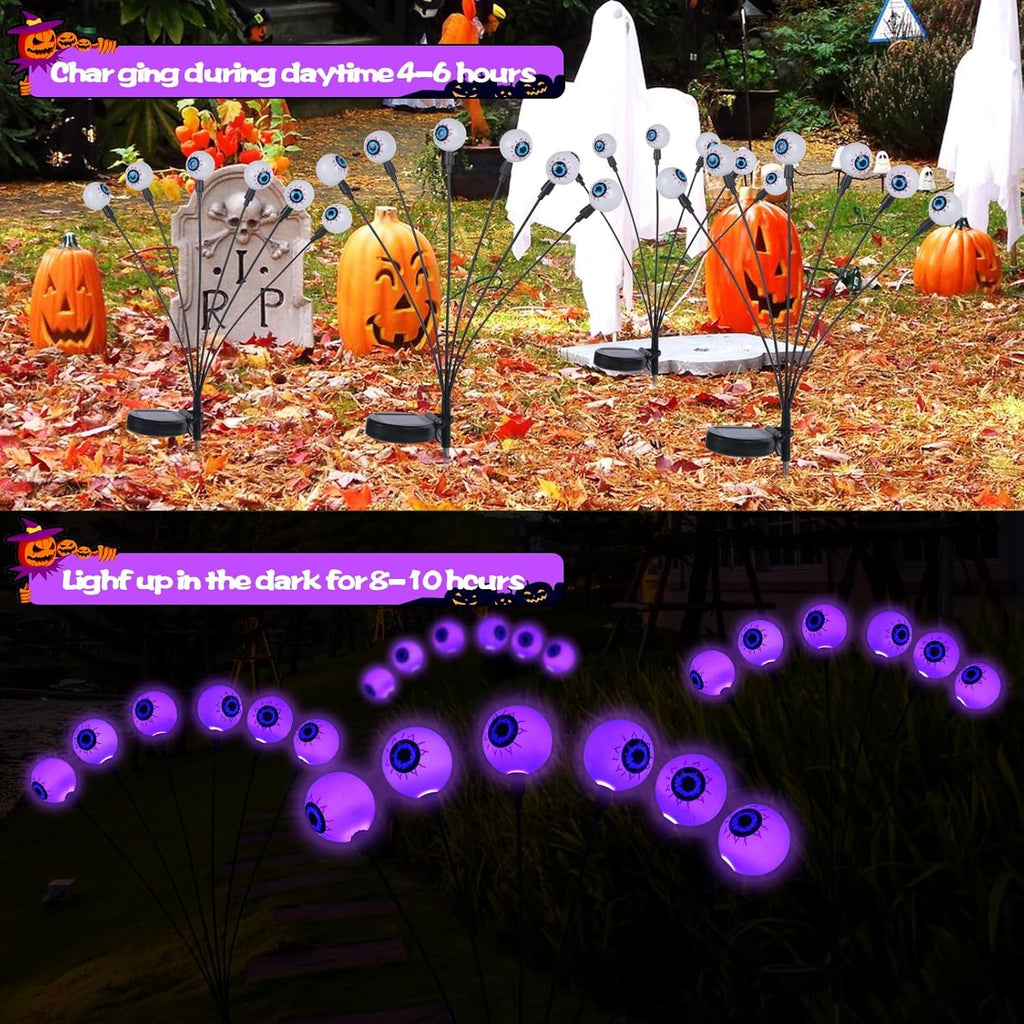 Halloween Decorations outside Solar Eyeball Stake Lights Halloween Decorations O