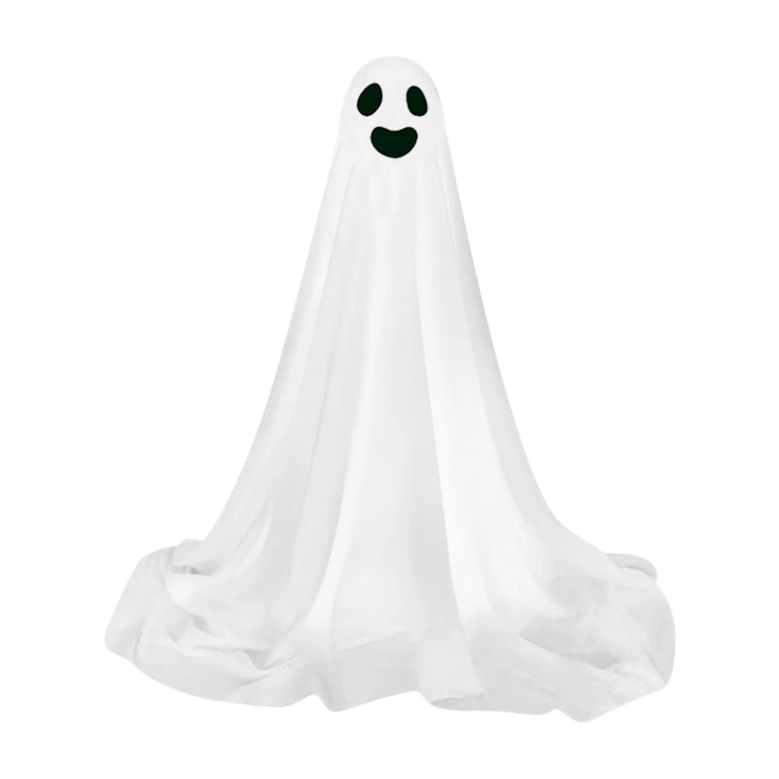 Halloween Decorations Ghosts for the Front Porch Courtyard Cute Decor Outdoor for Home outside Yard Lawn Garden Party Supplies (White)