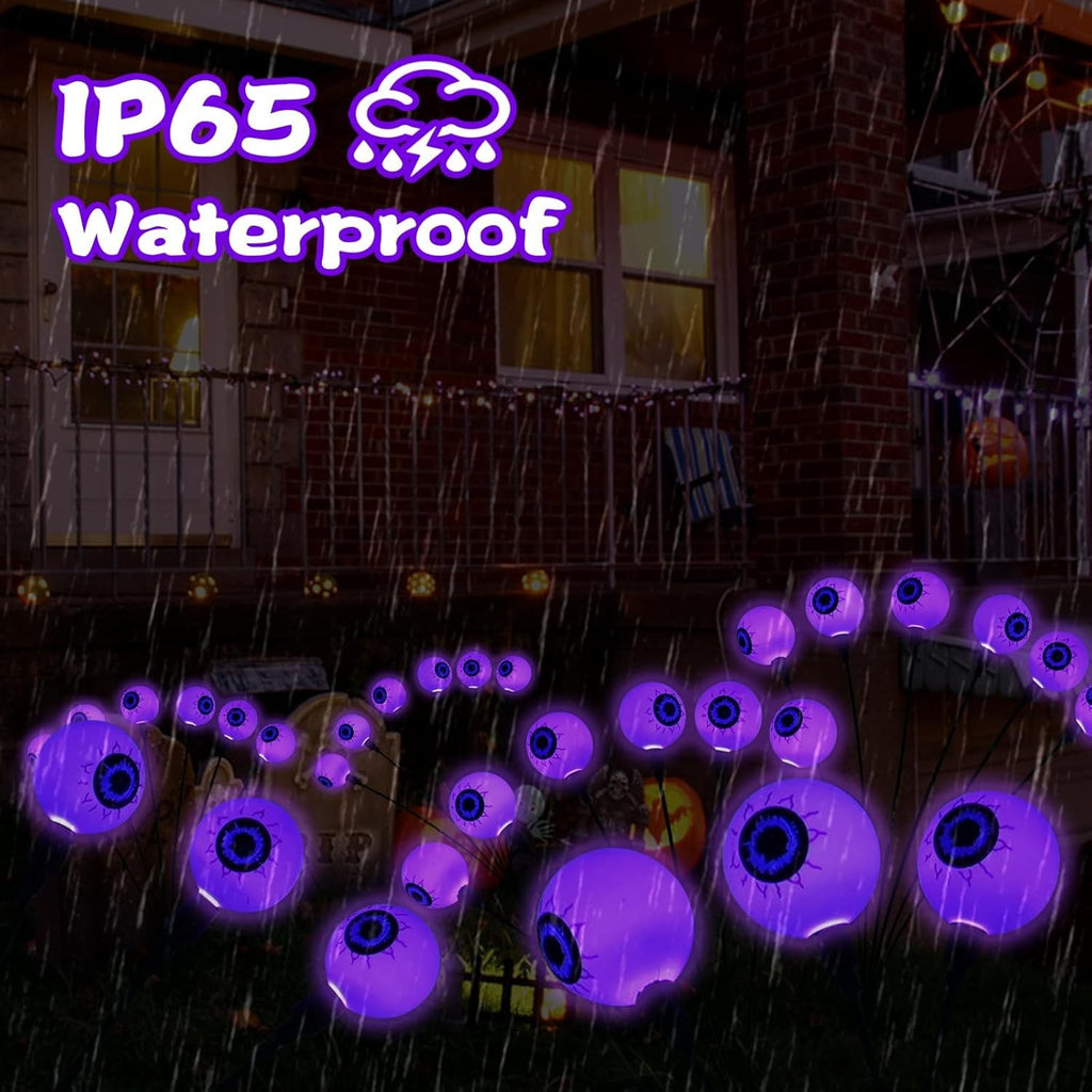 Halloween Decorations outside Solar Eyeball Stake Lights Halloween Decorations O